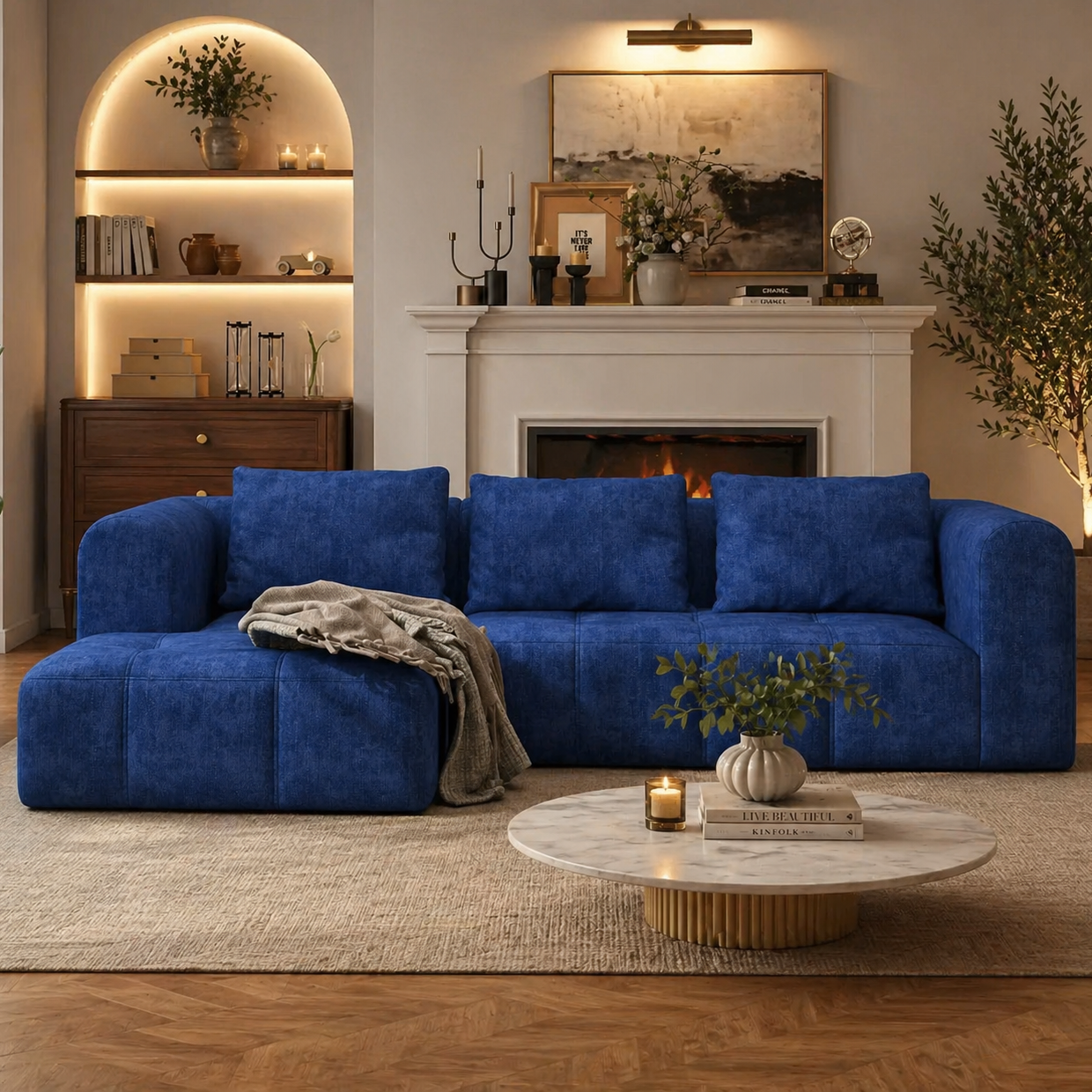 Oversized Modular Cloud Sectional Sofa — Névara