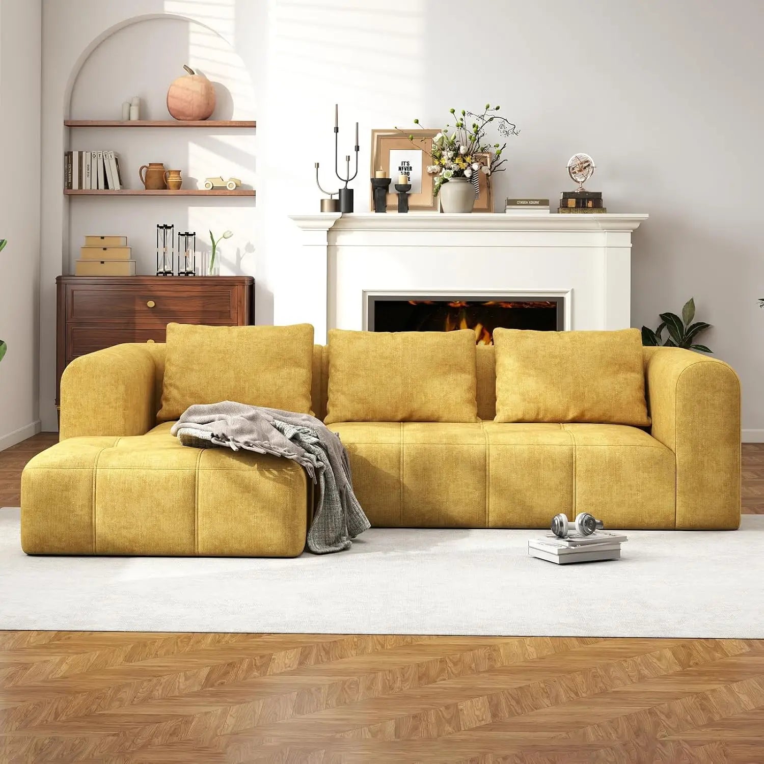 Oversized Modular Cloud Sectional Sofa — Névara