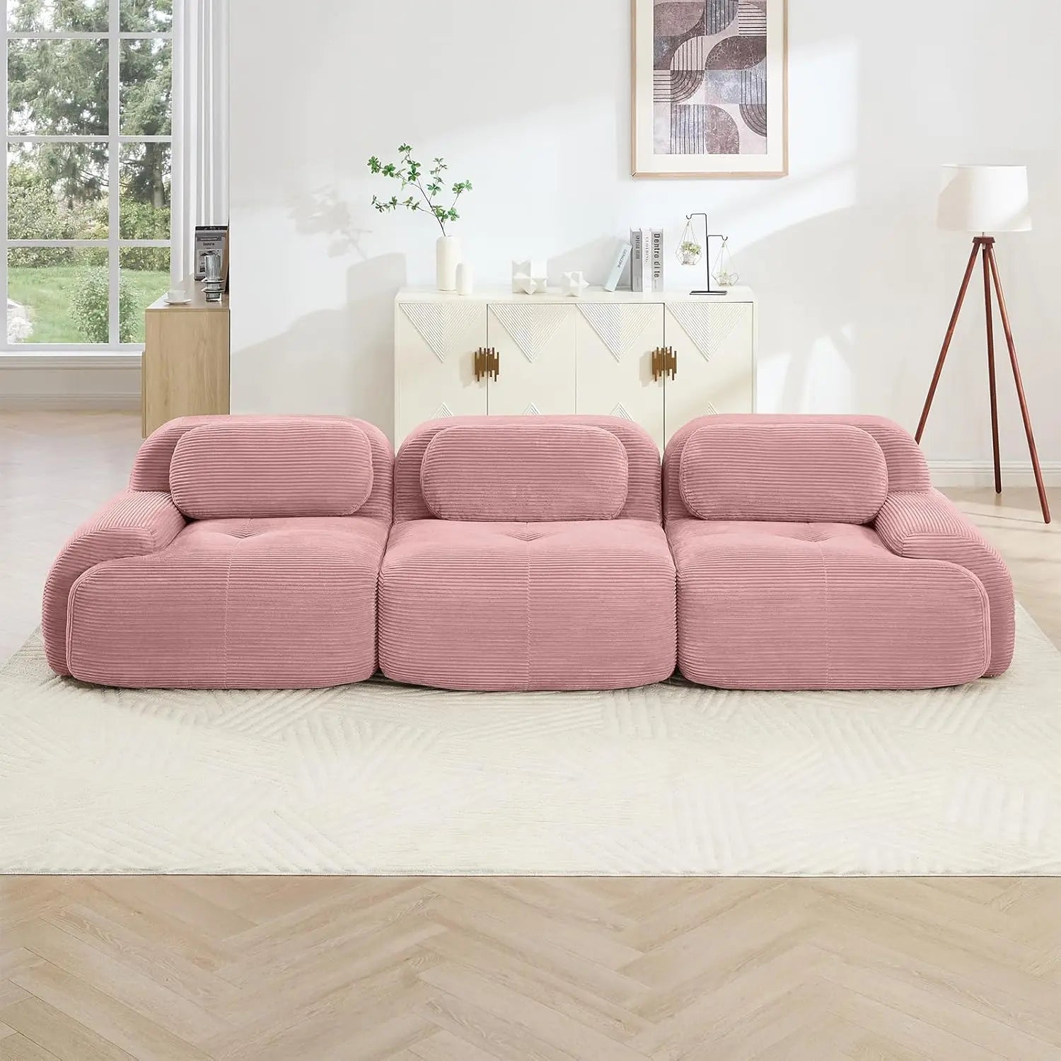 Corduroy Cloud Sofa Safira – Modular Sectional Couch for Living Room