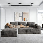 Corduroy Sectional Sofa — Lunara