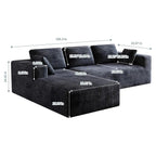 Corduroy Sectional Sofa — Lunara